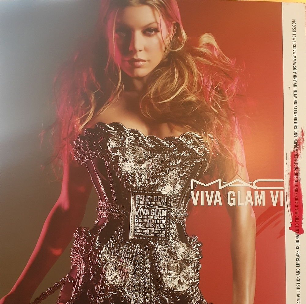 Original MAC/VIVA GLAM FERGIE AD POSTER